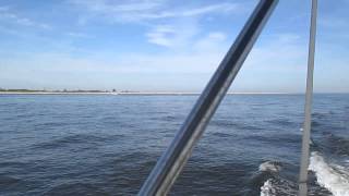 Cruising the ocean side of Sandy Hook