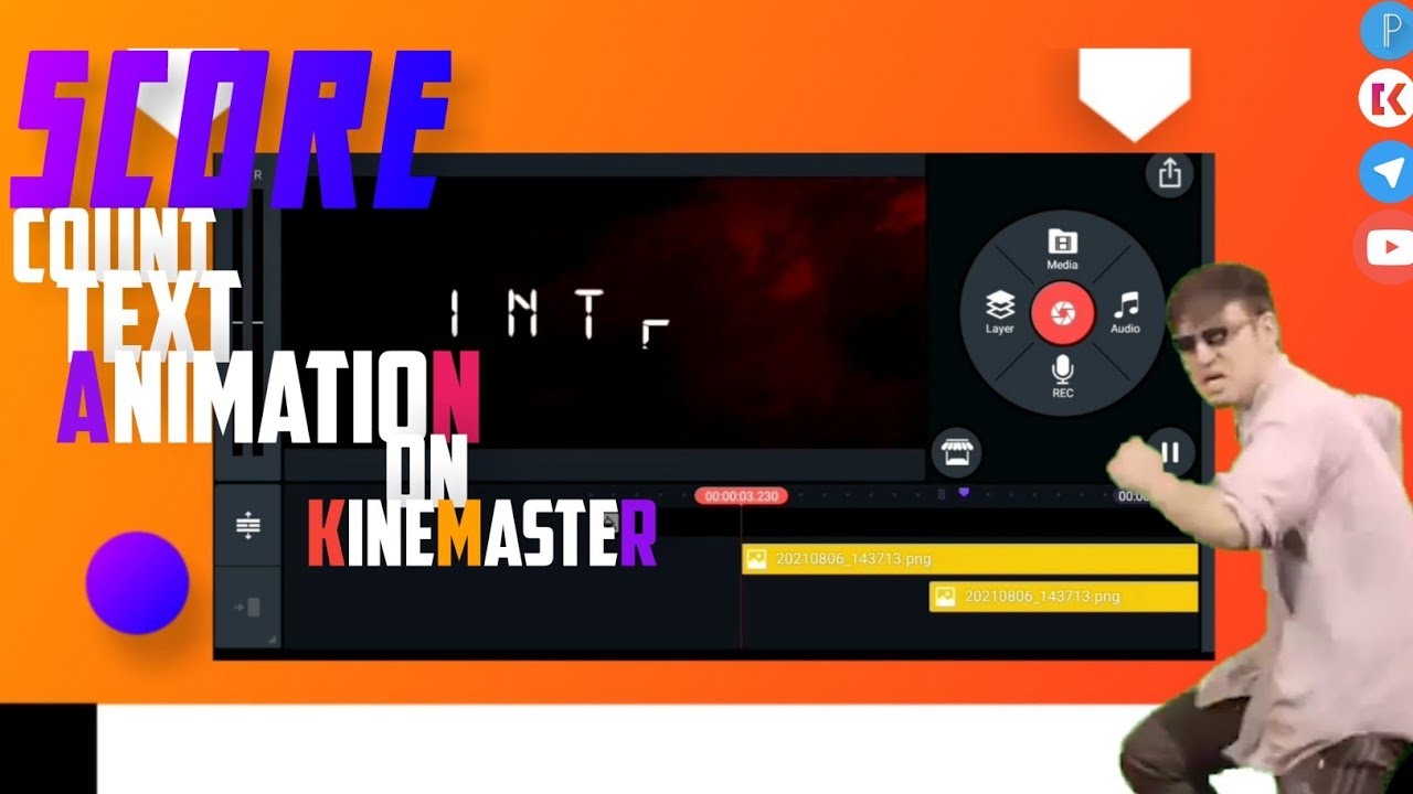 COUNT TEXT INTRO ANIMATIONS ||kinemaster|| - YouTube