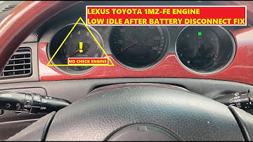 Lexus ES300 Low Idle Fix - Idle Relearn 1MZ-FE Toyota