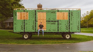 My Tiny House Framing Complete! Full Layout Look EP 7