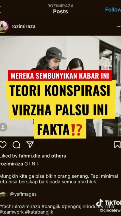 HEBOH!!!kabar virzha sekarang disebut palsu !!!