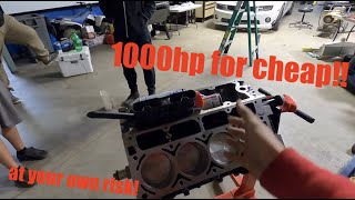 how to BUILD a 1000hp LS engine at HOME!!!!