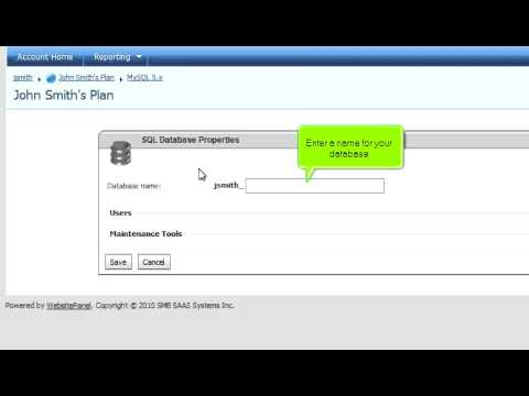 How to create a MySQL database in WebsitePanel (User)  - Canuck Internet Inc.