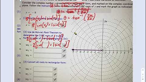 SM3.12.54 — Finding Cube Roots of Complex Numbers with de Moivre