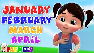 Months Of The Year, Week Day Song And Kids Educational Videos