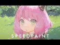 A n y a   photoshop speedpaint