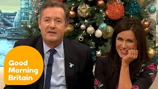 Susanna Gives Piers A Kiss After She Gets Her Birthday Gift | Good Morning Britain
