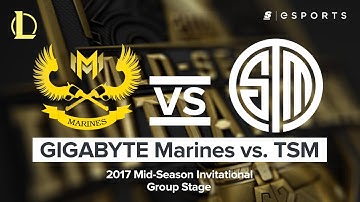 HIGHLIGHTS: GIGABYTE Marines vs. Team SoloMid (2017 MSI Group Stage)