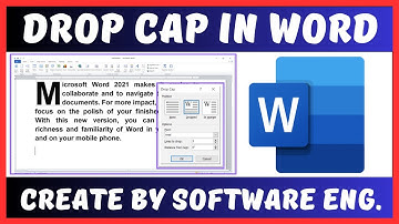 How to Create Drop Cap in Ms Word | Insert Drop Cap | Use of Drop Cap