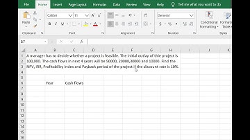 Capital Budgeting Simple NPV,IRR,Payback,Profitability Index in Excel