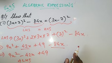 ALGEBRAIC EXPRESSIONS//CH-9//CLASS 8//EX 9.5 Q5 // MATHSPEDIA