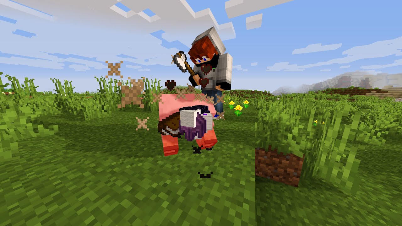 Minecraft but animals drop OP items! #shorts - YouTube