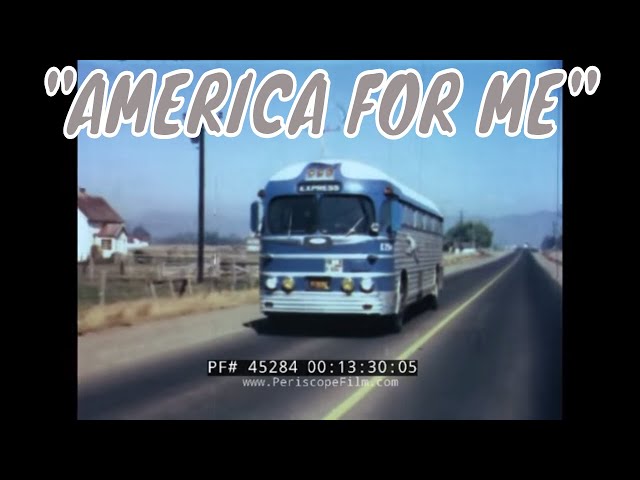 1953 GREYHOUND BUS LINES PROMOTIONAL FILM   AMERICA FOR ME  45284 class=
