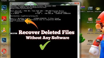 How to Easily Recover Deleted Files in Windows Using Cmd Tool | Without Any Software| Easy Steps
