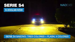 FOCOS LED SERIE S4 TRICOLOR 9000LM #NAOEVO