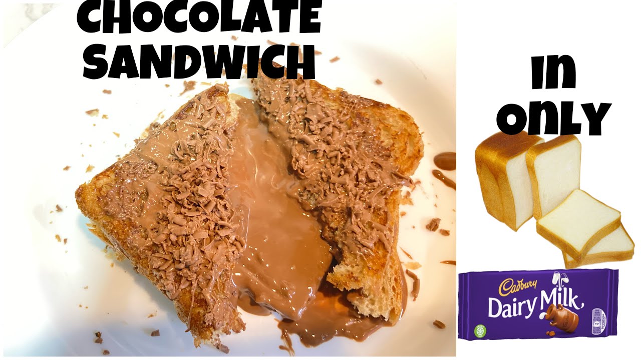 How to make Chocolate Sandwich at home😍 Only 2 Ingredients ❤️ 2min quick and easy snack❤️