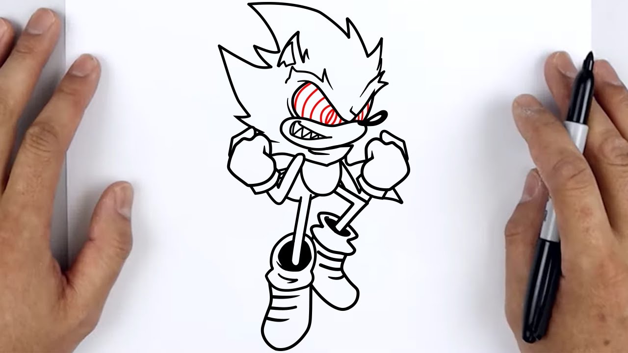 How to DRAW FLEETWAY SUPER SONIC from The Movie 