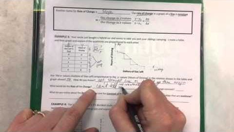 Part 2 Lesson 11:  Constant of Change Rate of Change & Cons