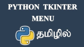 How to Create Menu in Python (Tkinter) ? | Tamil