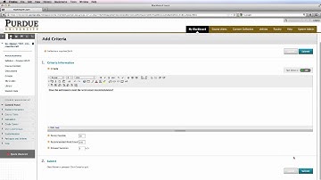 A06 - Self and Peer Assessment Criteria in Blackboard Learn