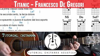 Titanic (F. De Gregori) - Tutorial Chitarra Accordi - Ritmo Baion