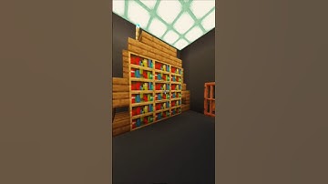Try to build bookshelf like this  #minecraft #tutorial #viralvideo #minecraftbuilding