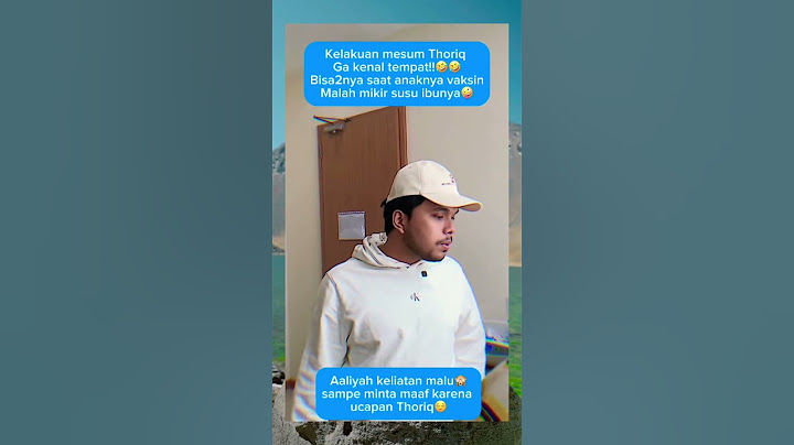 Pikiran Thoriq mesum terus🤣🤭#thoriqhalilintar #aaliyah