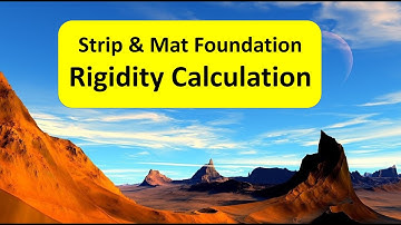 Strip & Mat Foundation Rigidity Calculation with Conventional Rigid Method