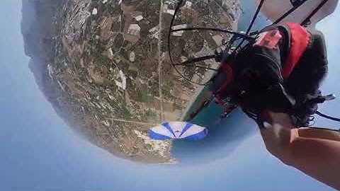 Infinity  acro manouever with paramotor