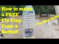 Step by step How to Make a diy fly trap for Free!!