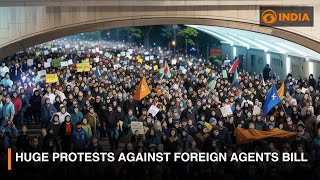 Huge protests against Foreign agents bill in Georgia || DDI LIVE