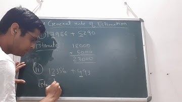 6th Maths: General rule of Estimation[NCERT]