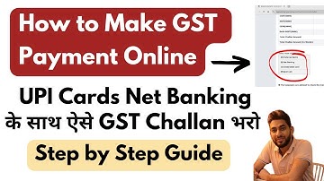 How to Pay Challan in GST Portal | How to Make GST Payment Online | GST Payment via UPI Credit Card