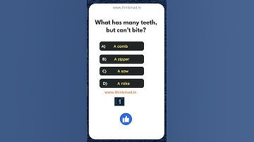 What has many teeth, but can’t bite? #riddles #reels #viral #trending #funny #maths #thinkmad #fun