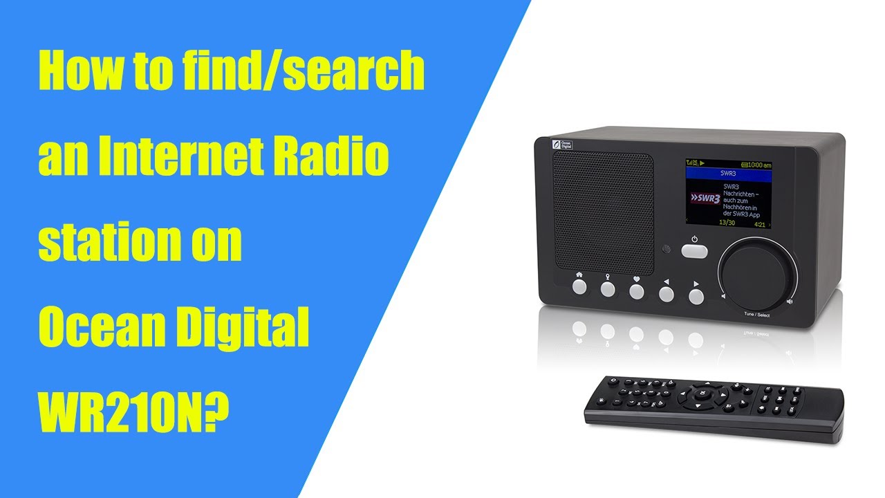 Ocean Digital WR-336F Rechargeable Wifi Internet Radio FM Bluetooth  Refurbished