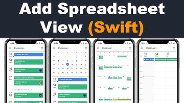 Add SpreadSheet View to App (Swift 5) Xcode 11 - 2020