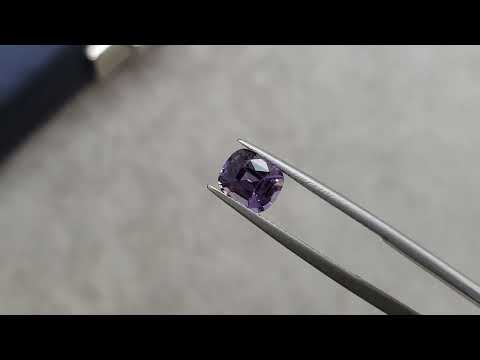 Purple spinel in cushion cut 1.72 ct, Sri Lanka Video  № 1