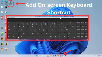 How to Put On Screen Keyboard to Desktop and Taskbar | Windows 11/10 Shortcut Key for OSK