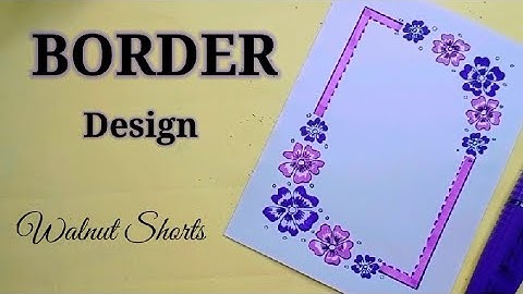 AMAZING BORDER DESIGN /PROJECT WORK DESIGN/PROJECTOR DESIGN /FRONT PAGE DESIGN FOR PROJECT