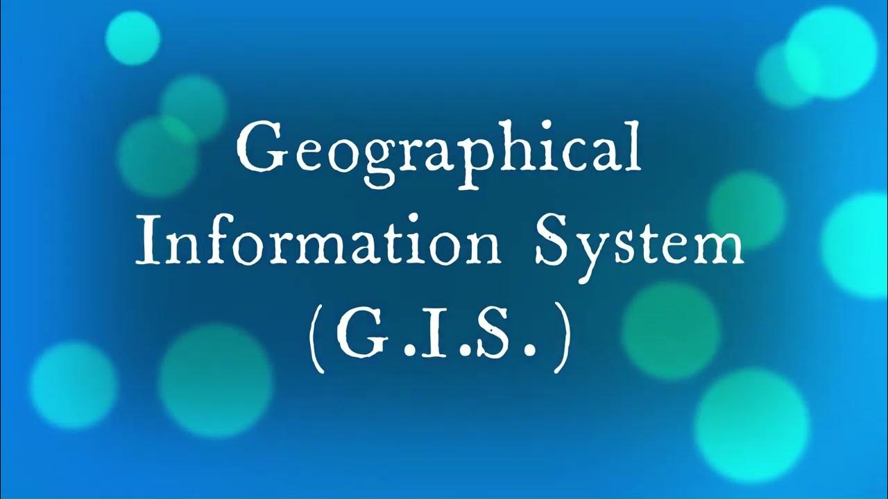 GIS Geographical Information System, Basic concepts and applications YouTube