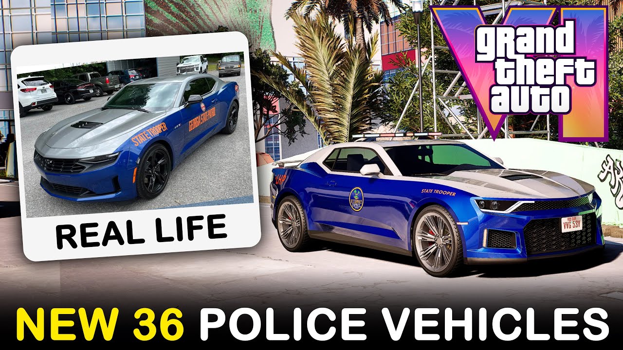 GTA VI New 36 Police Vehicles From Leonidas State Gta6 Gta6trailer 
