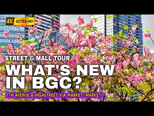 This Is Why Everyone Loves BGC! Sunset To Night Walk In 4K| 7th Ave & Highstreet Via Market! Market!
