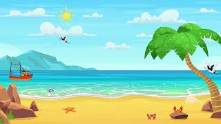 Video Background Animasi Bergerak Pantai no copyright
