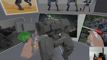 Oculus medium VR kitbash Mecha sculpt 02