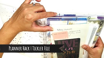 Planner Hack DIY | Tickler File System Using the GTD Method