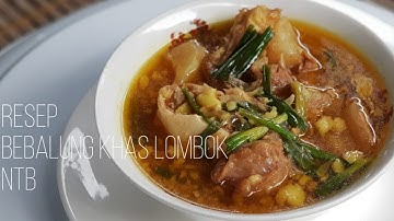 Resep Bebalung (Sop Daging) Lezat Khas Lombok Nusa Tenggara Barat