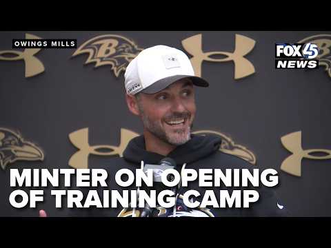 New head coach Jesse Minter talks Day 1 of 2026 Ravens training camp
