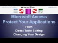 Microsoft Access Protect Your Applications
