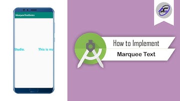 How to Implement Marquee Text in Android Studio | MarqueeText | Android Coding