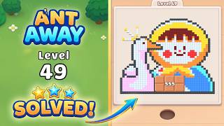 Ant Away Level 49 Walkthrough 🐜 | Pixel Puzzle Solution & Gameplay 🧩